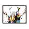 Stupell Industries Abstract Elephant Portrait Vibrant Pattern Expressive Polka Dots Framed Wall Art